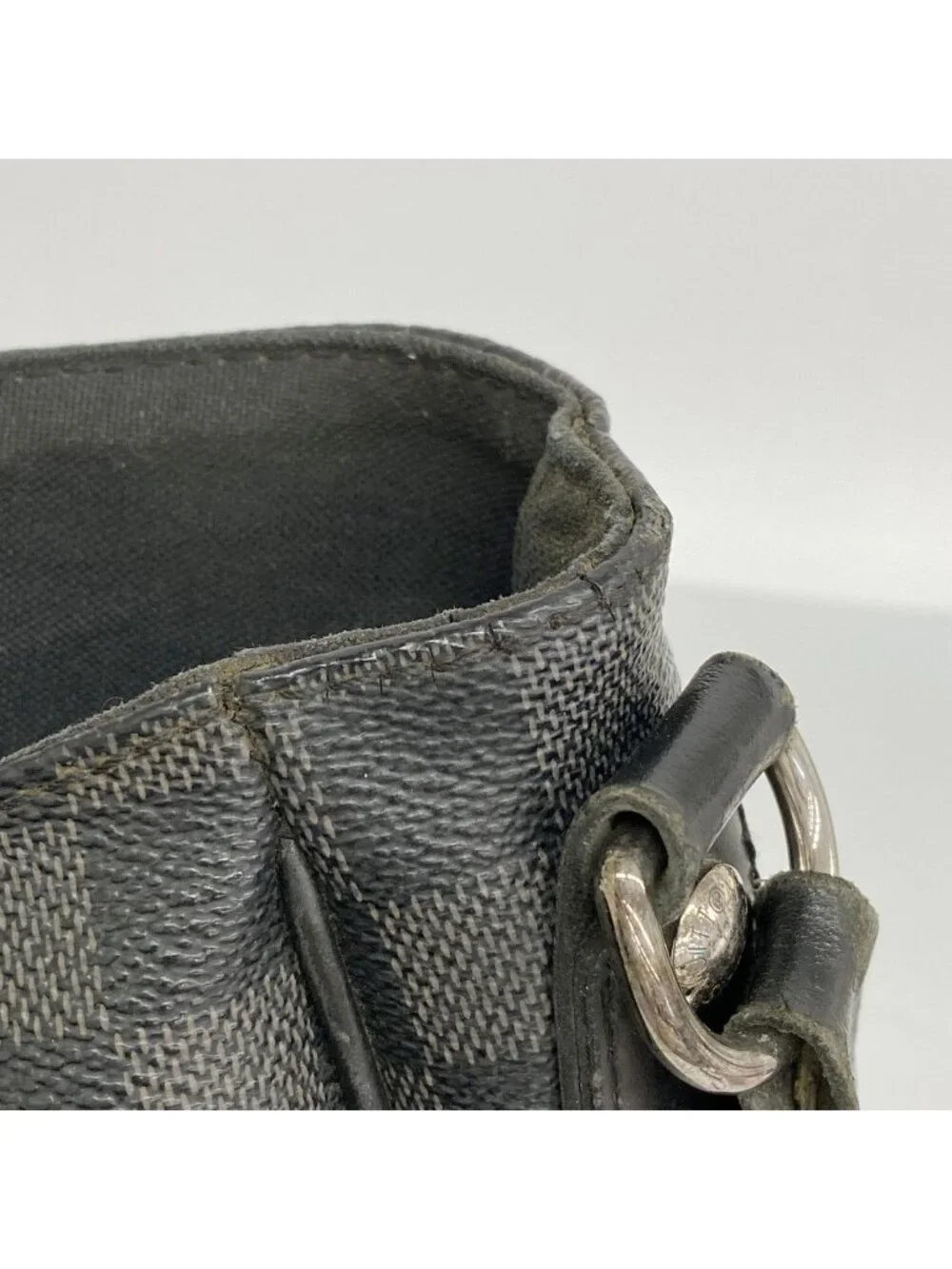 Louis Vuitton Shoulder Bag Damier Graphite Daniel MM Black Gray